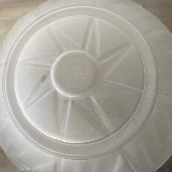 Image 1 of Antique Art Deco Pendant Lamp, XL Vintage