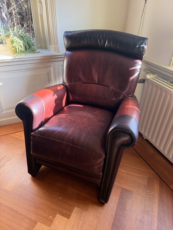 Fauteuil en cuir exclusif Léon Mol (Sittard) avec repose-pieds assorti – Leather (photo 2 of 6)