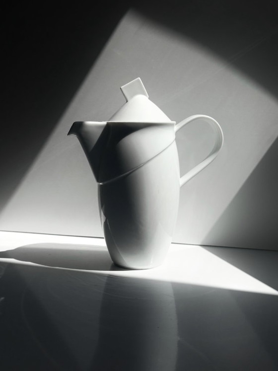 Rosenthal Studio-Line „Avenue“ Koffiepot van Frogdesign, Wit Porselein, 1989 – Glazen & Karaffen, Porcelain (photo 5 of 6)