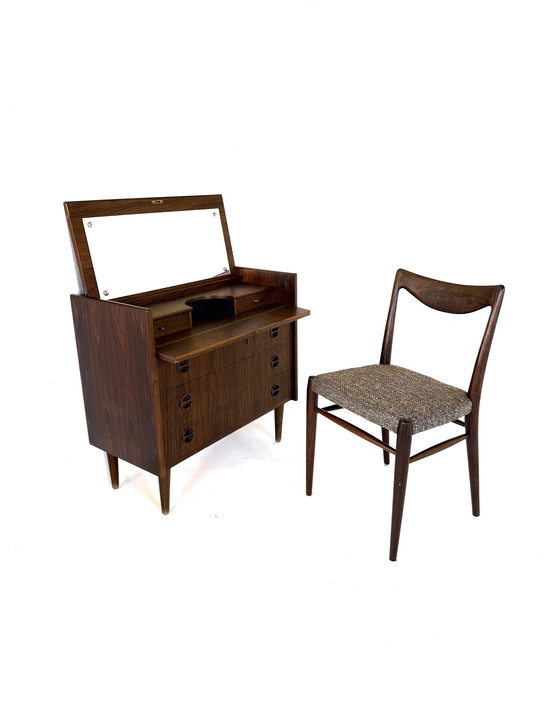 Image 1 of Coiffeuse danoise vintage en palissandre des années 60