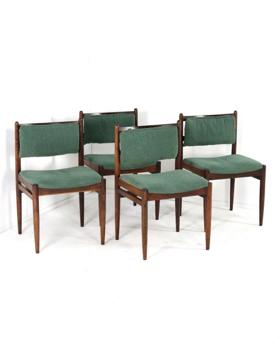 Image 1 of Ensemble de 4 chaises vintage en palissandre « Quern ».