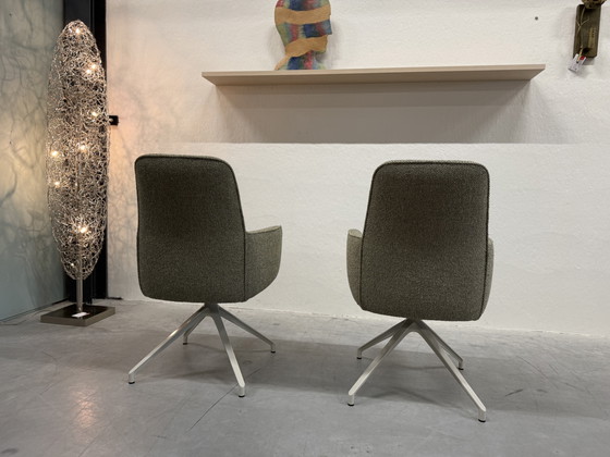 Image 1 of 6 Leolux Gyon Hochstühle, Stoff Monza Melange