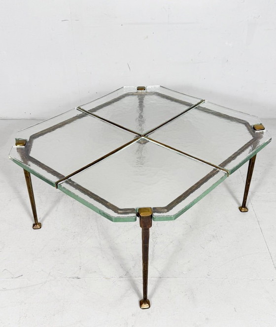 Image 1 of Brutalist side table/coffee table from the 1980s by Lothar Klute, Germany.