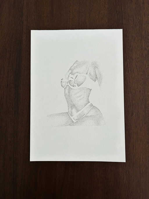 Drawing of the female body