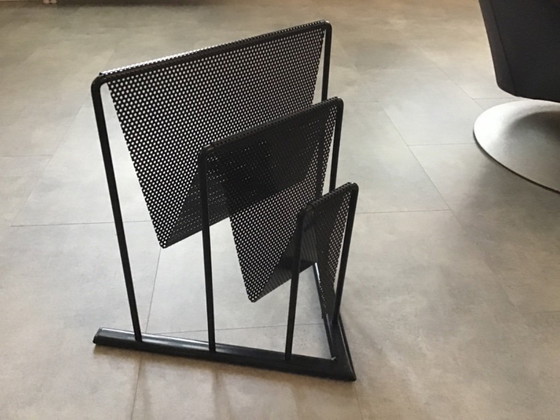 Image 1 of Steel magazine rack, black