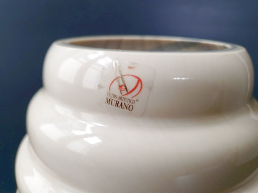 HERVORRAGENDE VINTAGE-VASE 1970 AUS MURANO-MARMORGLAS (VETRO ARTISTICO MURANO) 70ER JAHRE