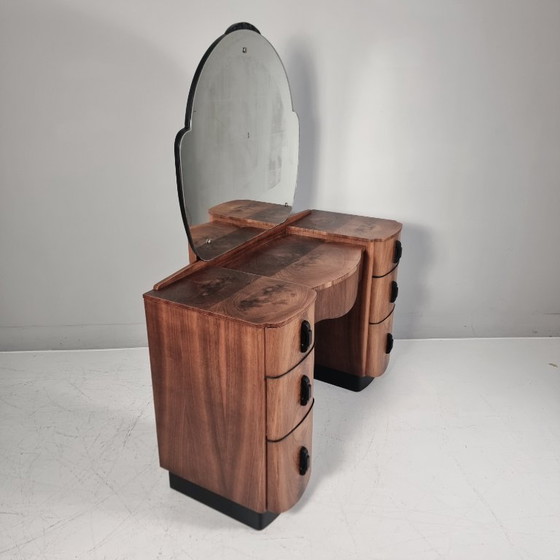 Image 1 of Dressing Table with pouf by Jindrich Halabala for Up Závody, 1940s
