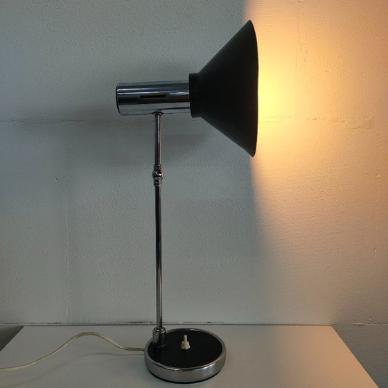 Image 1 of Lampada da tavolo vintage 60 ies Stilux Milano (nero e rosso)