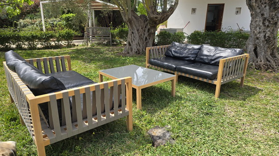 Image 1 of RODA Mistral 2-Sitzer-Möbelset plus Glastisch