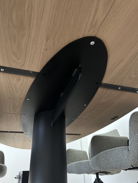 Image 1 of Piano del tavolo ovale, rovere massello, spazzolato, 280x120