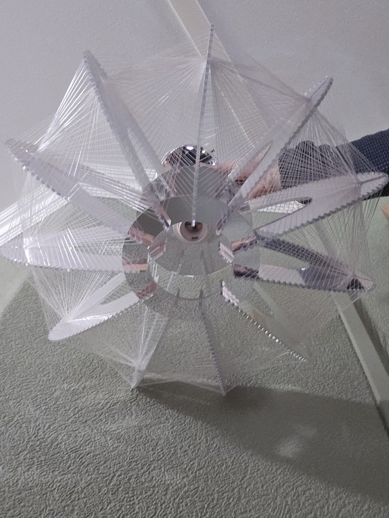 Image 1 of Spacecage plexiglass wire lamp, ø48cm