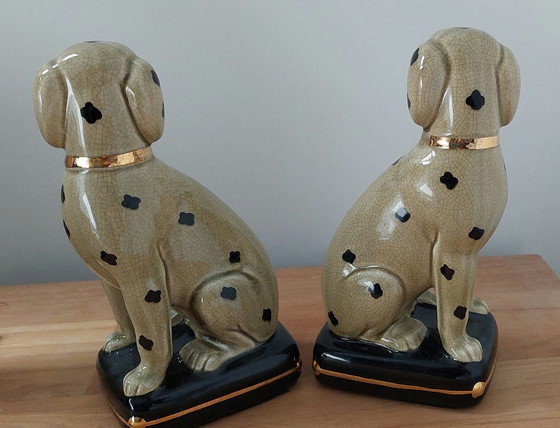 Image 1 of 2 cani Staffordshire in porcellana Beswick Inghilterra