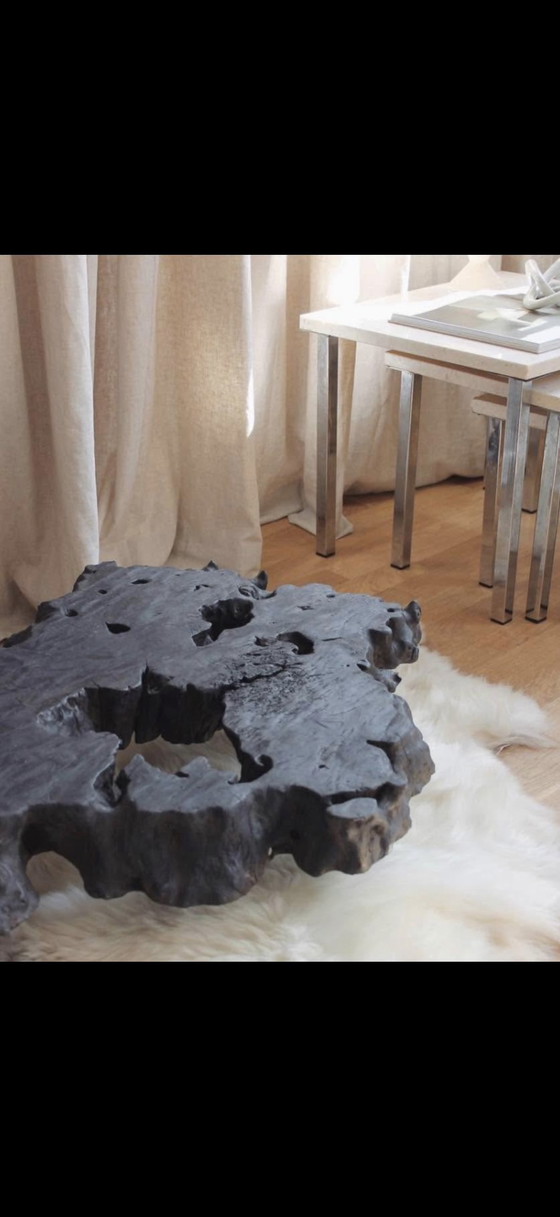 Image 1 of Tavolino basso in legno da caffè dalle Filippine