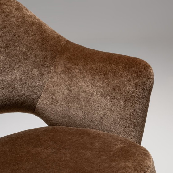 Image 1 of Model 71 Dining Chair in Deep Brown by Eero Saarinen for Knoll