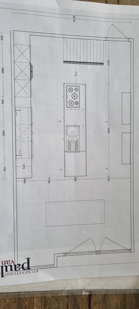 Image 1 of Mobiele keuken Valcucine (Meccanica, Fenix materiaal)