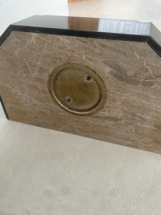 Image 1 of Art Deco Onyx Mantel Clock Set – 3-piece set – ca. 1930