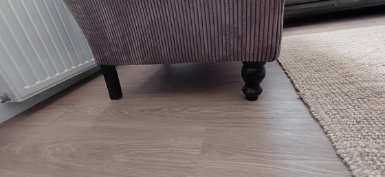 Image 1 of Pouf con sgabello, come nuovo