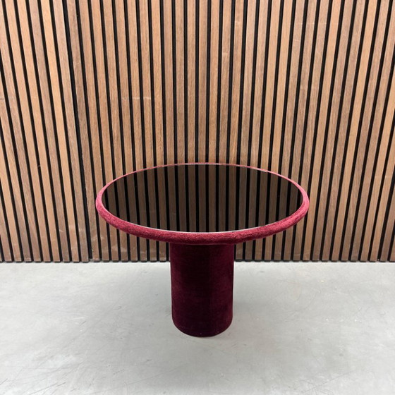 Image 1 of COR Echo side table red velour