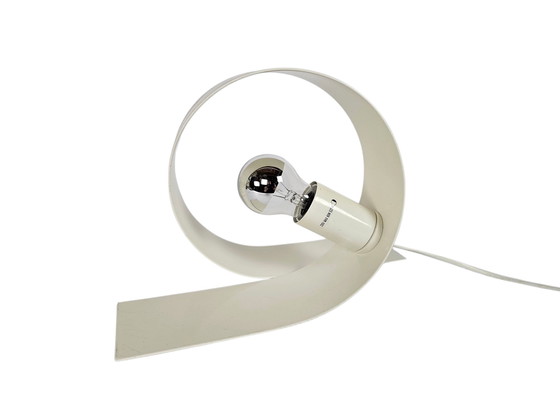 Image 1 of Massive - Made in Belgium - Looping lamp - table lamp - white lacquered - 90's