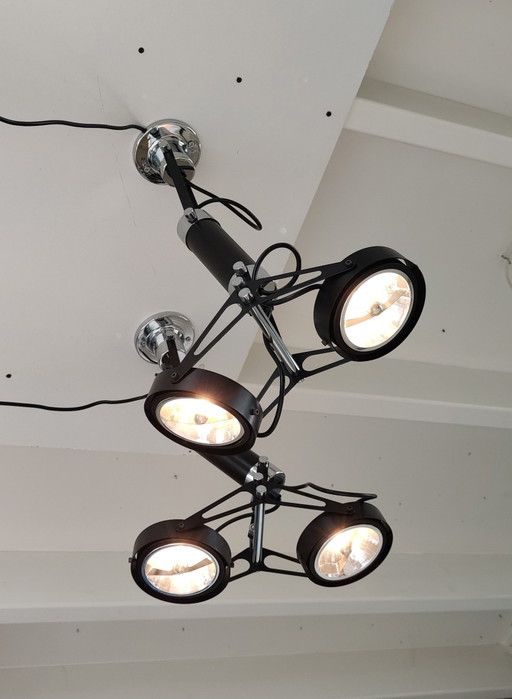 2 X Lampe de plafond avec double spot