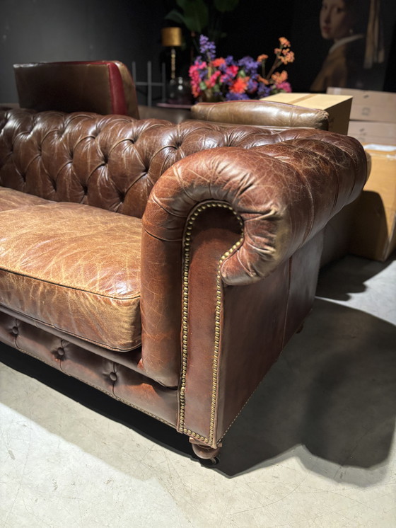 Image 1 of Chesterfield XL Flamant Sofa 2.35 wide 