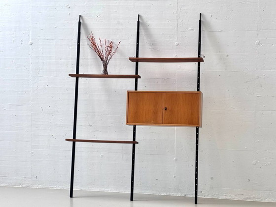 Image 1 of Étagère murale télescopique avec armoire suspendue, années 1960