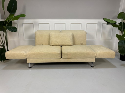 Brühl Moule Stoff Sofa Couch Relaxfunktion Beige