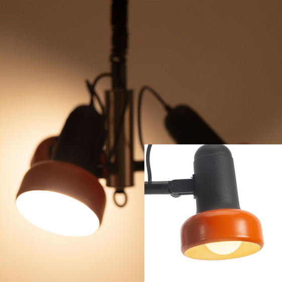Image 1 of Orange 70s 3-Point Adjustable Pendant Lamp