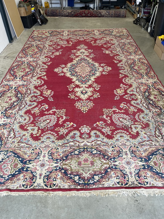 Image 1 of Perzisch Kerman (Kirman) Tapijt,500 × 295 cm,Uniek Vintage Stuk
