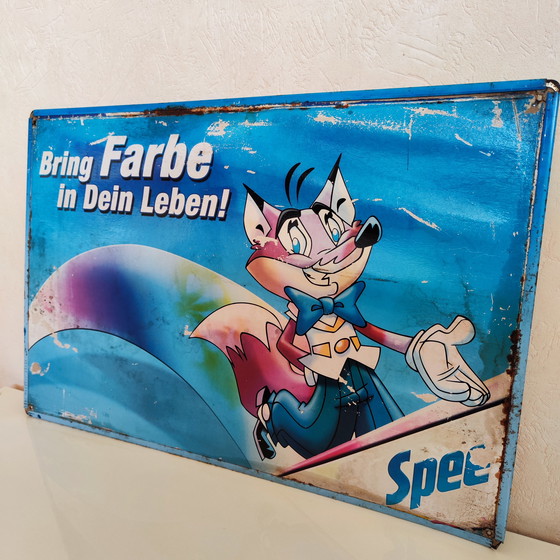 Image 1 of Spee detergent advertising sign 90s