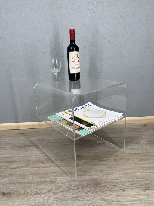 Transparante Plexiglas Bijzettafel