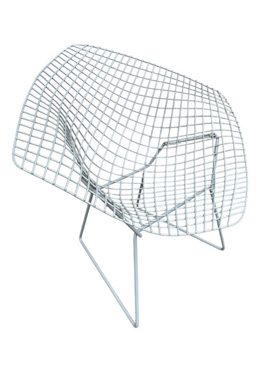 Image 1 of Setje van 2 Diamond stoelen van Harry Bertoia voor Knoll