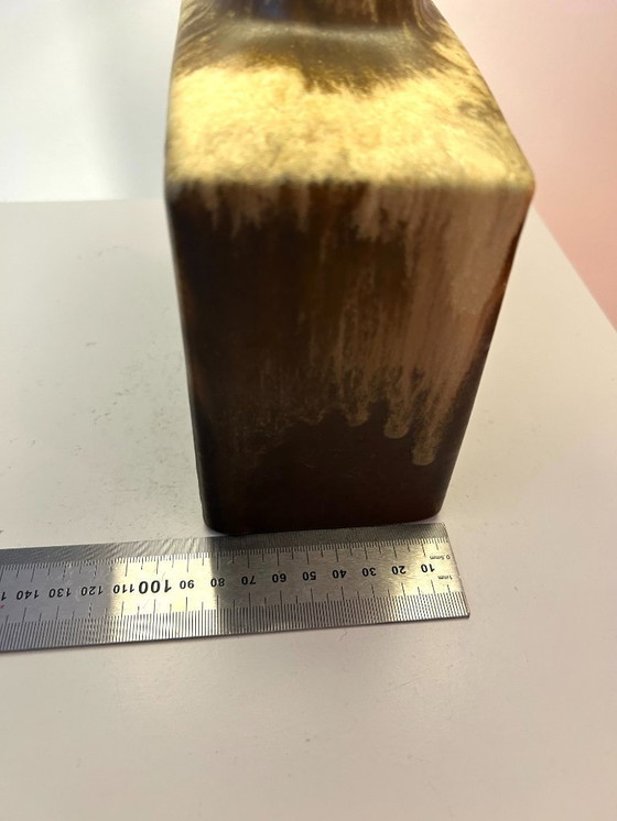 Image 1 of Upcycled Scheurich fireplace vase with high-quality lampshade