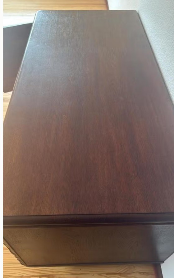Art Deco Directiebureau Uit Wortelnotenhout (Burl Walnut) – Other (photo 5 of 5)