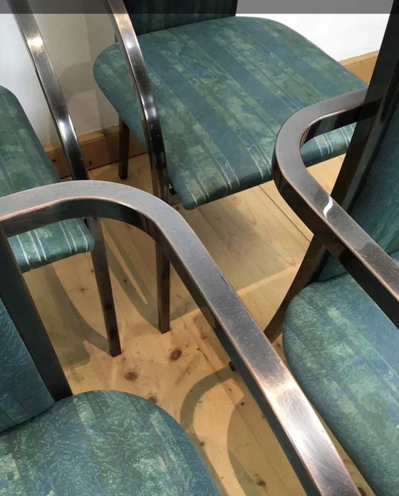 Image 1 of Belgo Chrome eetkamerstoelen uit de jaren 80