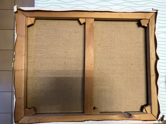 Image 1 of Jarrón pintado al óleo con amapolas - C. Moerman 1987