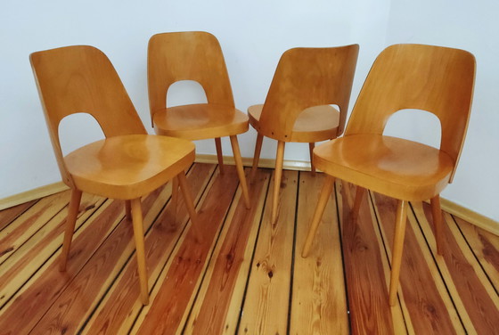 Image 1 of Czechoslovakian Chairs By O. Haerdtl For Ton, 1960S, Set Of 4