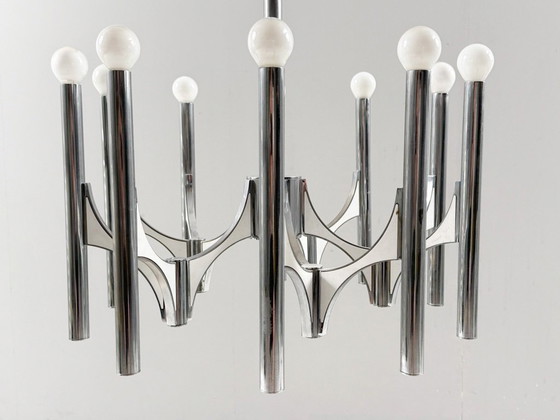 Image 1 of Lampadario di metà secolo di Gaetano Sciolari, Italia, anni '60
