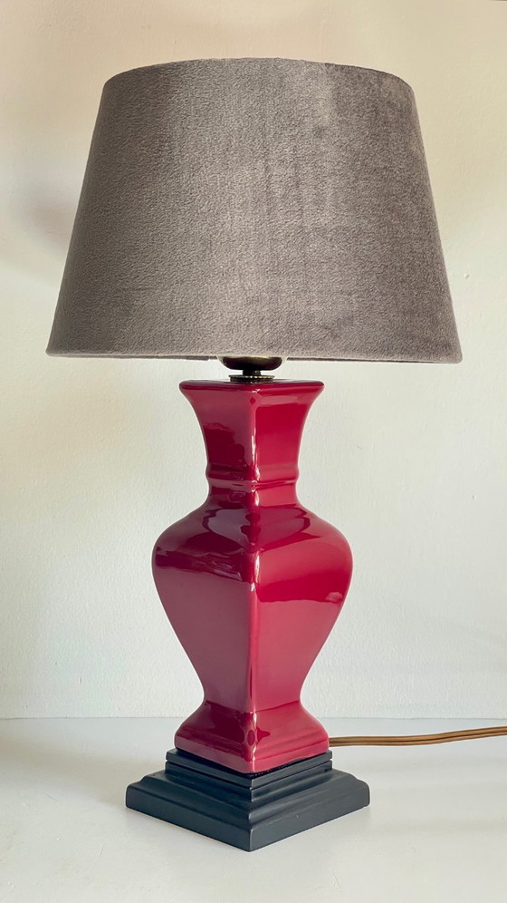 Lampada da tavolo VINTAGE chic in ceramica e velluto – Lampade da tavolo (photo 2 of 25)