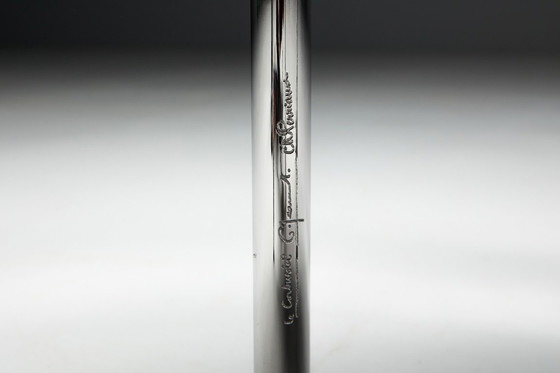 Image 1 of LC7 Stühle von Charlotte Perriand, Le Corbusier und Pierre Jeanneret für Cassina, Italien, 1980er Jahre