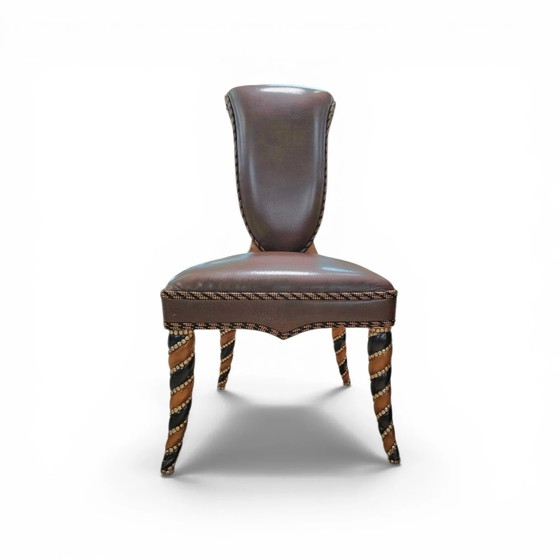 4 x Sedia in pelle mai vista prima / Anni '80 – Poltrone relax, Leather (photo 15 of 15)