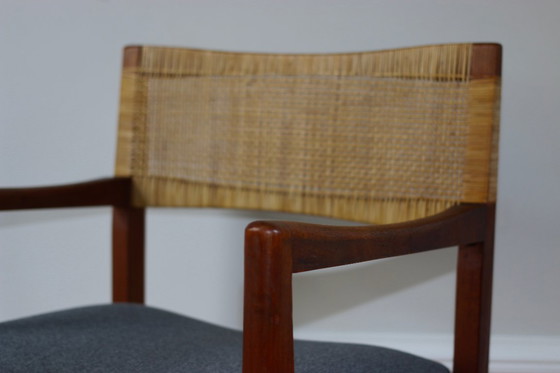 Image 1 of Poltrona scandinava vintage in teak e rattan, 1960