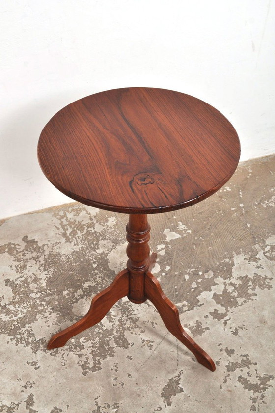 Image 1 of Mesa auxiliar antigua de caoba, años 1875