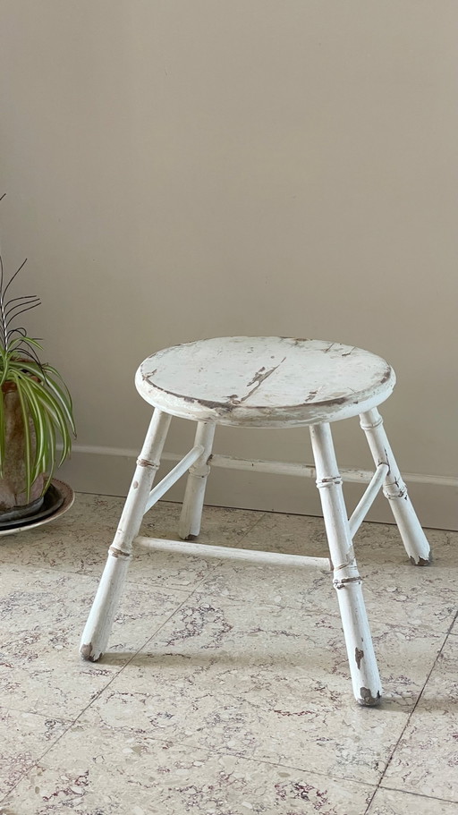 Antique Bamboo Stool