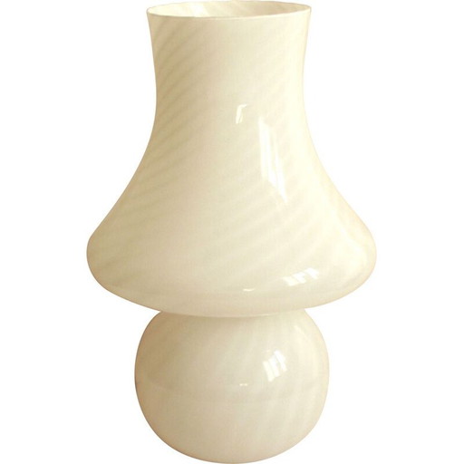 Vintage Magnolia Swirl Murano Paddenstoel Italië 1970