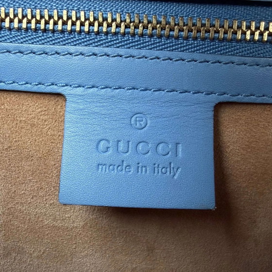 Gucci small Sylvie cuir bleu – Autres sacs (photo 18 of 19)