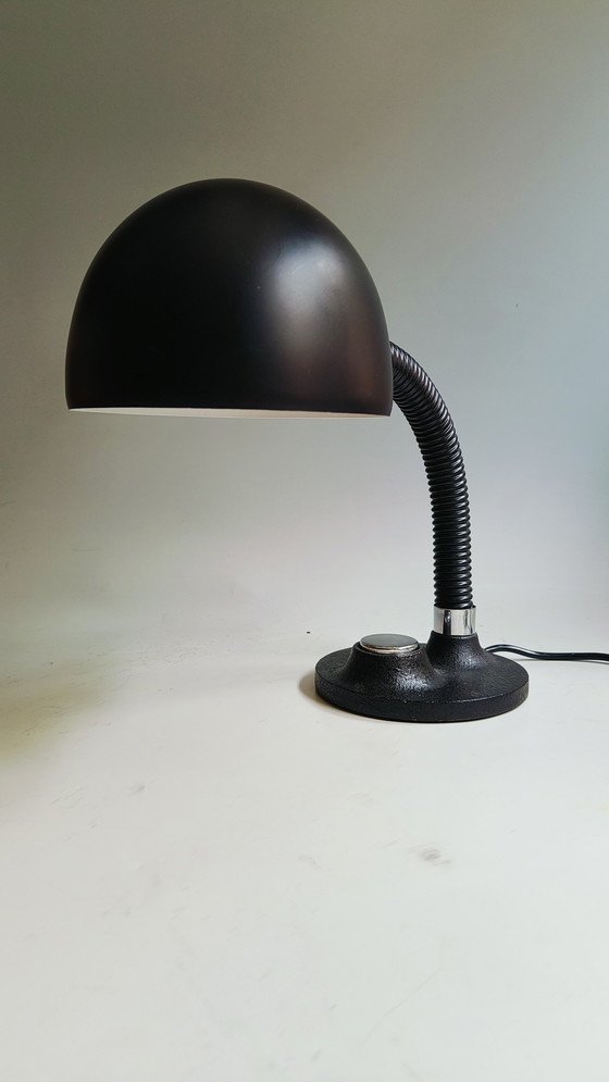 Image 1 of Lámpara de escritorio de metal cromado Hillebrand Bauhaus años 70