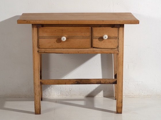 Tavolo da cucina antico (c.1920) #57, Scrivanie, Legno, Ceramica, Marrone, Rustic (foto 43 di 48)