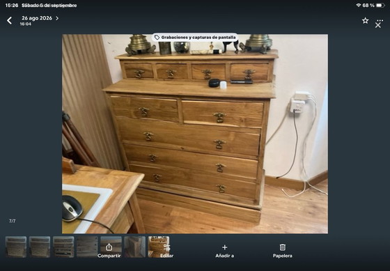 Holzkommode – Kommoden, Metal, Wood (photo 4 of 6)