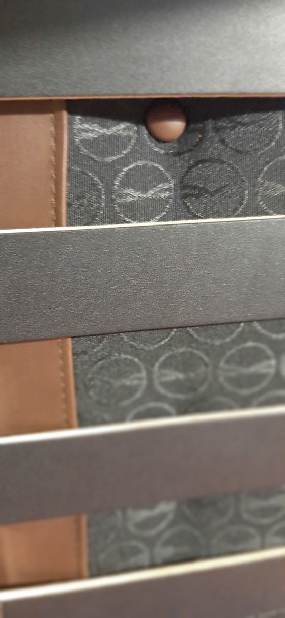 Image 1 of KNOLL SET BARCELONA NEW-NEVER USED Cognac leather design L. Mies Van der Rohe & Lilly Reich 1929